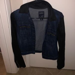 Guess Jean jacket with darker sleeves